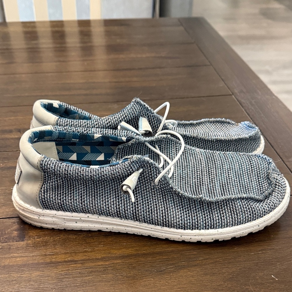 Hey Dude Men's Wally Sox Ice Grey Shoes 110350127-PB